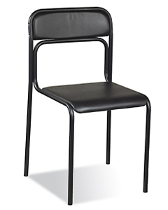 Офисный стул для посетителя Аскона черный каркас