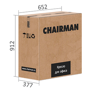 Размеры упаковки кресла CHAIRMAN 950