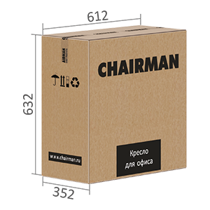 Размеры упаковки CHAIRMAN 698 хром