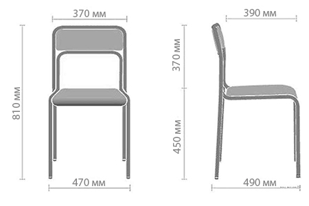 Размеры стула Аскона Размеры стула Аскона