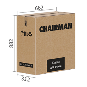 Размеры упаковки Кресла CHAIRMAN Vista
