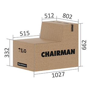 Размеры упаковки Кресла CHAIRMAN 417