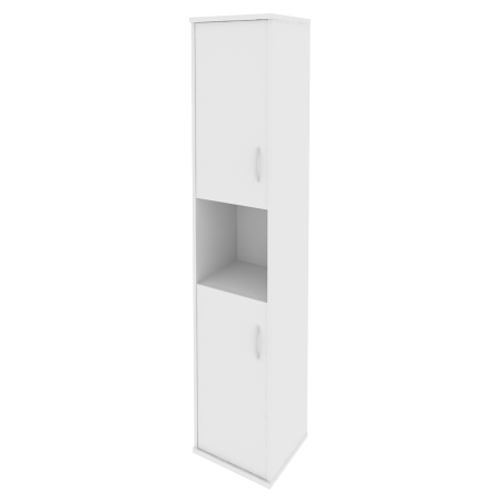 Шкаф высокий узкий левый (2 низкие двери ЛДСП) А.СУ-1.5 Л