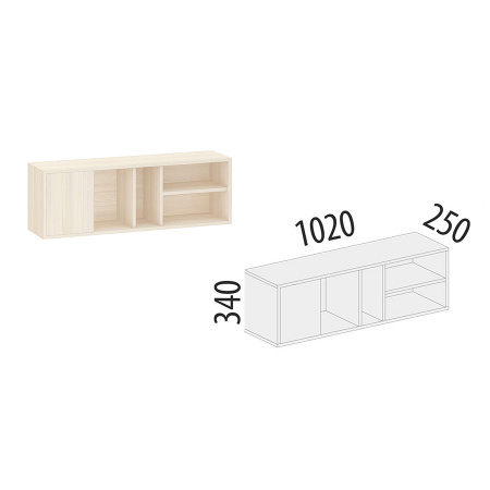 Полка 40.100 (левая/правая)