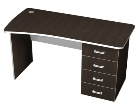 Стол офисный эргономичный с тумбой ПСтЭ2.14