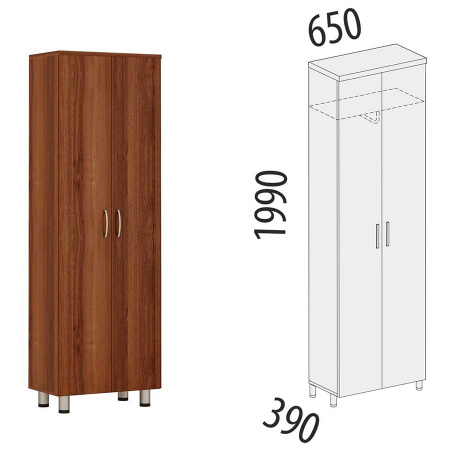 Шкаф офисный для одежды 82.11