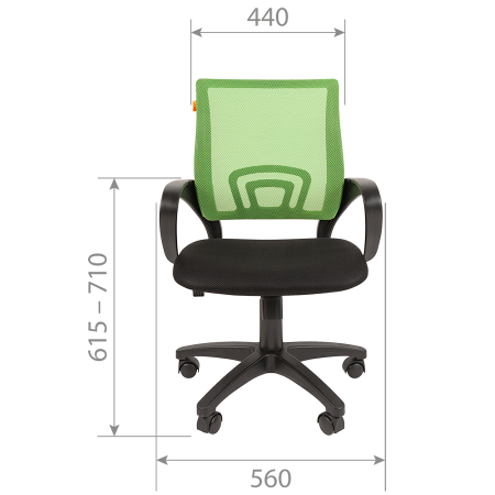 Кресло офисное CHAIRMAN 696 BLACK