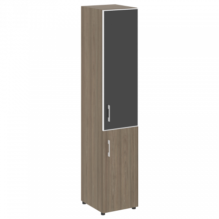 Шкаф высокий узкий (стекло лакобель в раме) LT.SU-1.2 R (Левый / Правый)