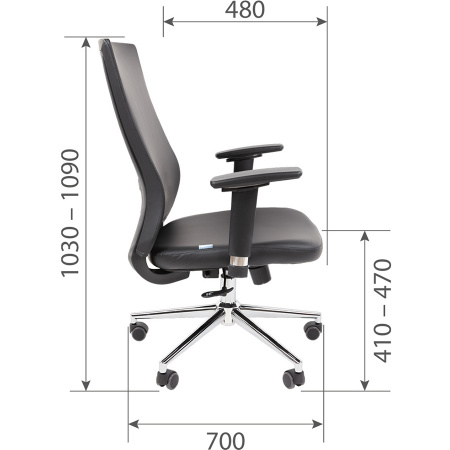 Кресло CHAIRMAN 500 LUX ЭКО БП