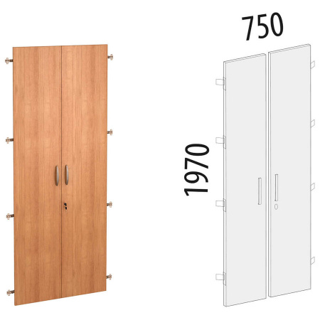 Двери ДСП на 5 секций 61.58