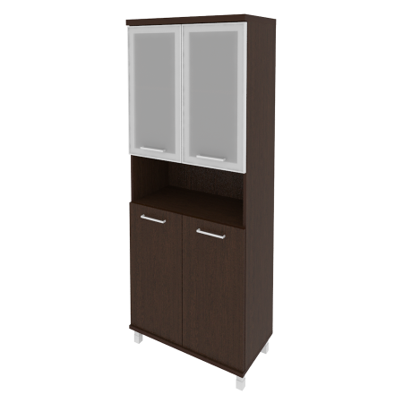 Шкаф высокий широкий (стекло в раме) KST-1.4R Шкаф высокий широкий (стекло в раме) KST-1.4R