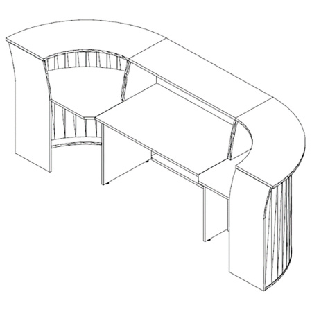 Стойка ресепшн RS5_RS3_RS5
