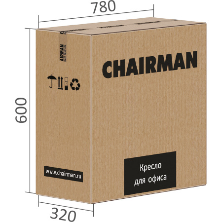 Кресло CHAIRMAN CH563 белый