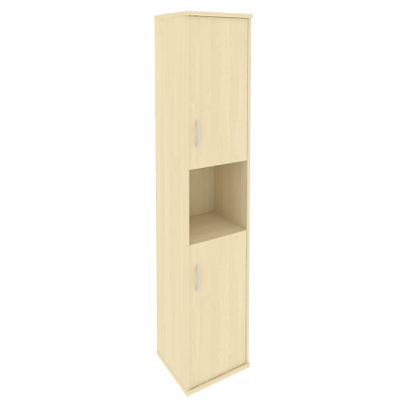 Шкаф высокий узкий правый (2 низкие двери ЛДСП) А.СУ-1.5 П