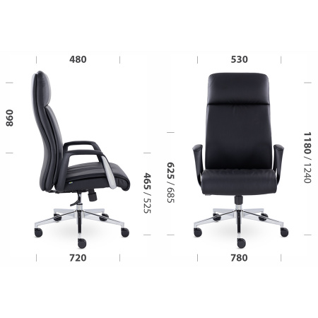 Кресло руководителя Онтарио М-105 пластик/хром