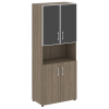 Шкаф высокий широкий (стекло лакобель в раме) LT.ST-1.4 R