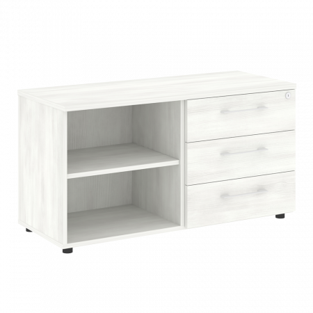 Тумба стационарная 3 ящика + открытая секция LT.TS-2