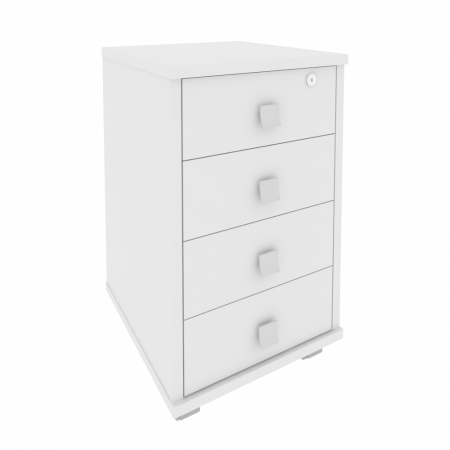 Тумба подкатная (4 ящика, с замком) Л.ТМ-4