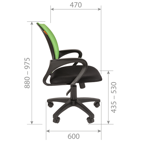 Кресло офисное CHAIRMAN 696 BLACK