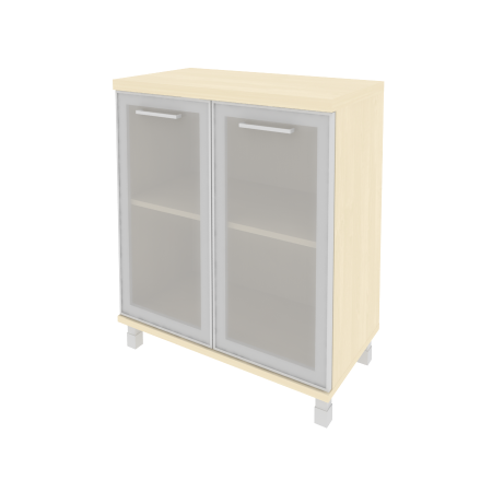 Шкаф низкий широкий (стекло в раме) KST-3.2R