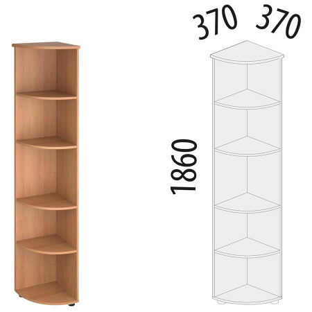 Стеллаж угловой 42.35