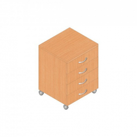 Тумба подкатная с 4 ящиками Р.Т-4