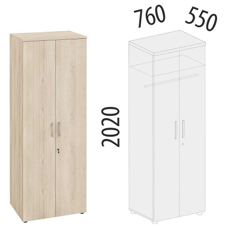 Шкаф для одежды большой с замком 64.42