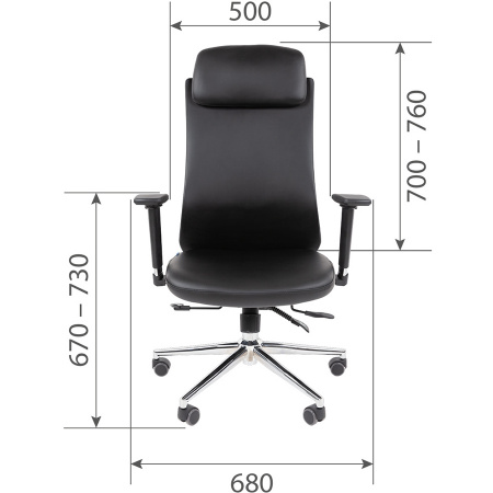 Кресло CHAIRMAN 500 LUX ЭКО