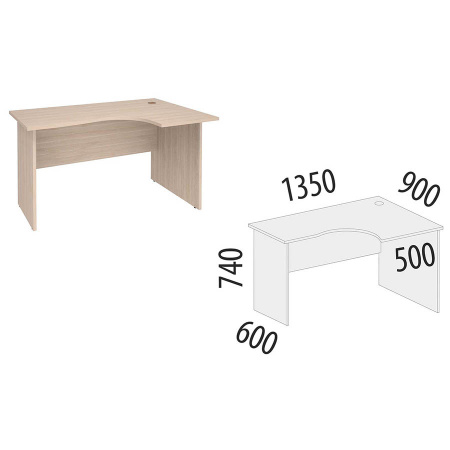 Стол офисный правый 63.61