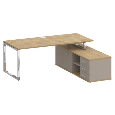 Стол руководителя SK.SRG-200 (R) правый (с опорной греденцией)