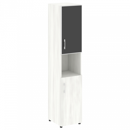 Шкаф высокий узкий (стекло лакобель в раме) LT.SU-1.4 R (Левый / Правый)