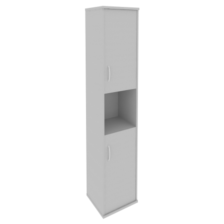 Шкаф высокий узкий правый (2 низкие двери ЛДСП) А.СУ-1.5 П