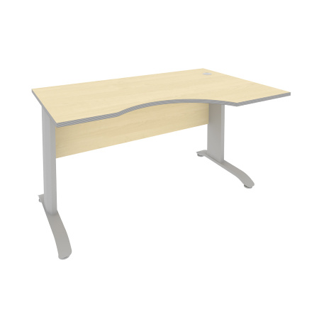 Стол офисный криволинейный на металлокаркасе правый ПЛ.СА-2