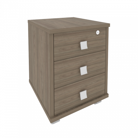 Тумба подкатная (3 ящика, с замком) Л.ТМ-3