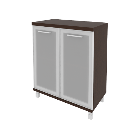 Шкаф низкий широкий (стекло в раме) KST-3.2R