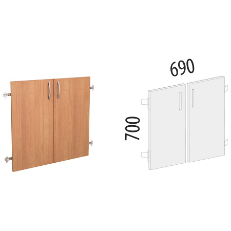 Двери на 2 секции 42.37