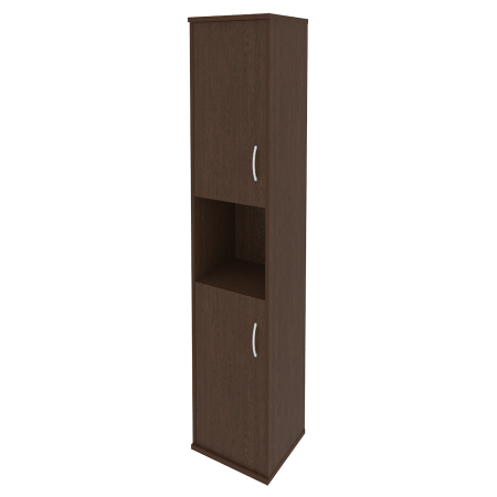 Шкаф высокий узкий левый (2 низкие двери ЛДСП) А.СУ-1.5 Л