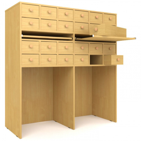 Шкаф картотечный 2-секционный Лц.ШдК-24