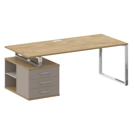 Стол руководителя SK.SRT-200 (L) левый (с опорной тумбой)