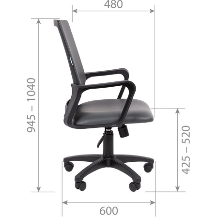 Кресло офисное CHAIRMAN 606 ЭКО