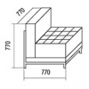 Одноместная секция без подлокотников Вебер Одноместная секция без подлокотников Вебер