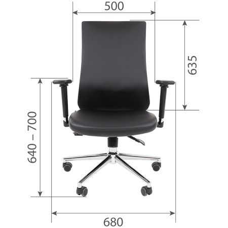 Кресло CHAIRMAN 500 LUX ЭКО БП